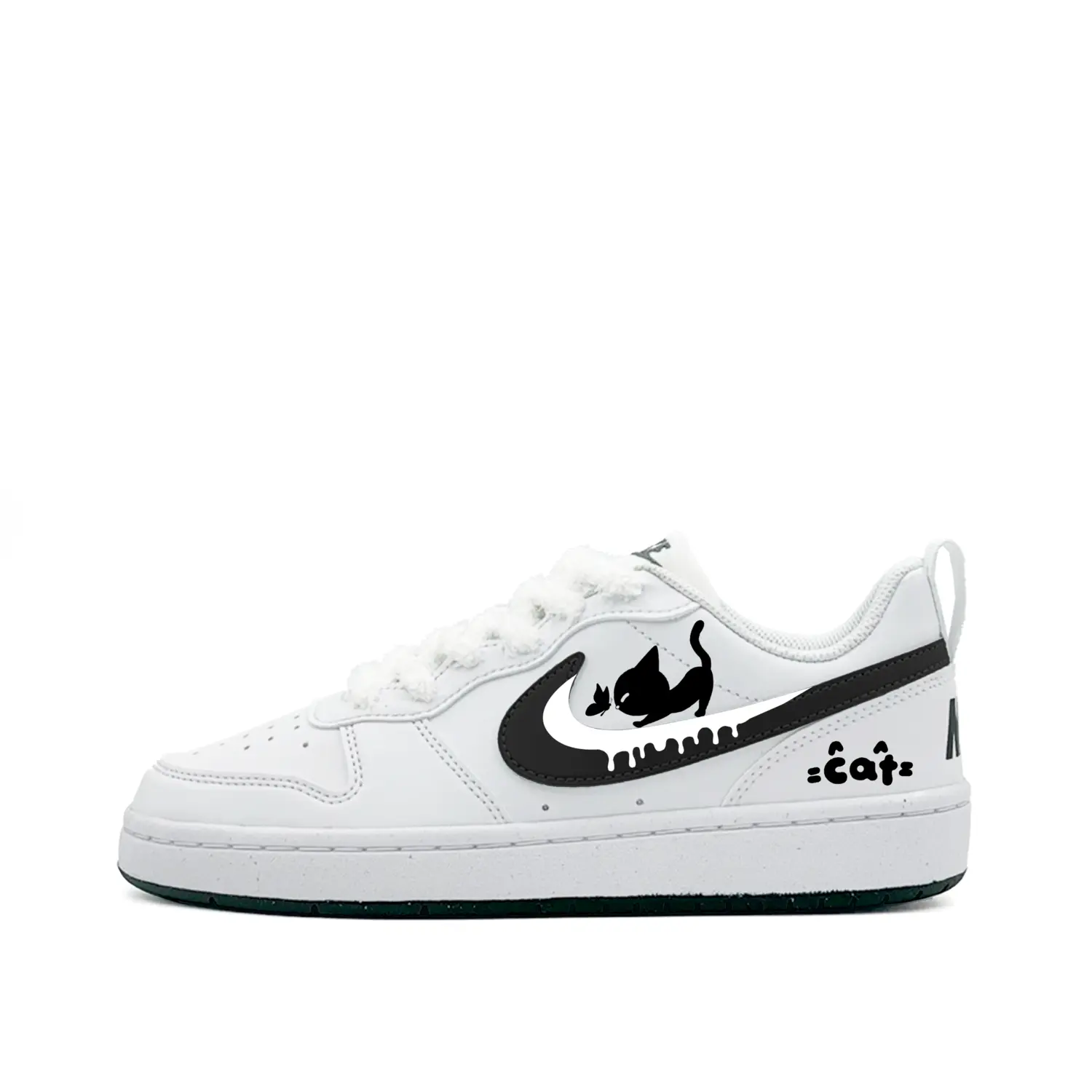 

Nike Детские низкие скейтбордистские кроссовки Court Borough There Is A Secret, устойчивые к истиранию, черные, унисекс