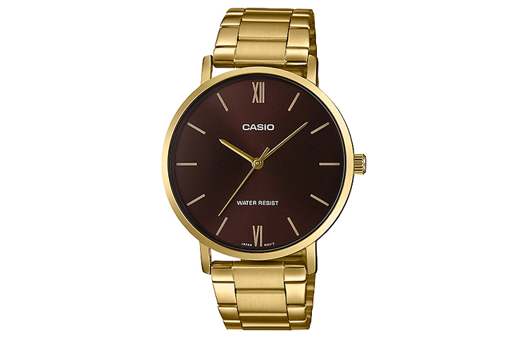 

CASIO Часы Men Standard Series Coffee Watch MTP-VT01G-5B, Brown Watch Dial