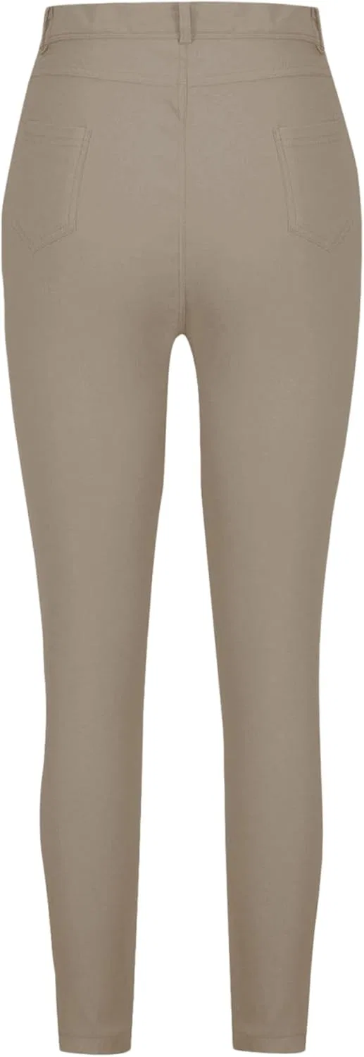 Джинсы скинни, Khaki, Women's High Waist Stretch Skinny Jeans — фото 4