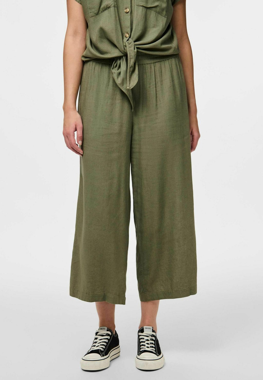

Брюки CULOTTES PCPIA Pieces, зеленый