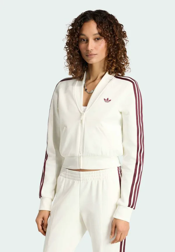 Тренировочная куртка с v-образным вырезом "суперзвезда" Adidas Originals, Off White
