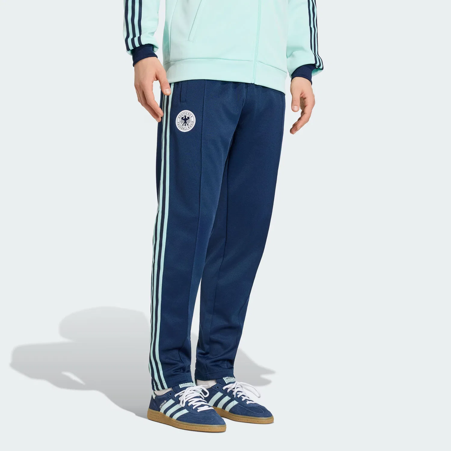 Брюки спортивные GERMANY TRACK PANTS мужские Adidas Originals, College Navy — фото 4