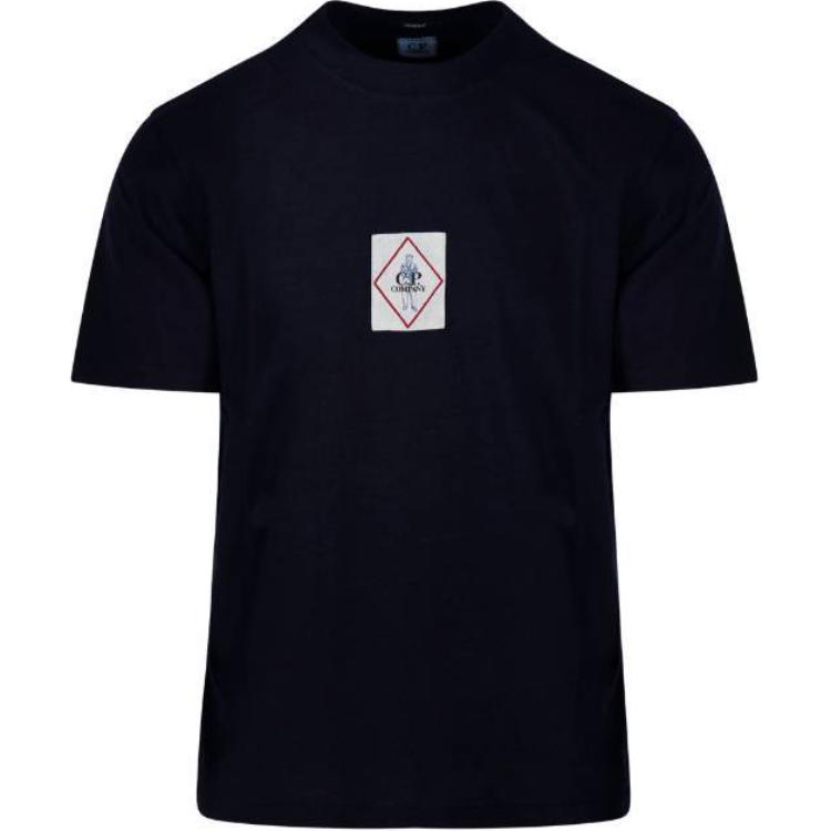 

Футболка Cotton с нашивкой логотипа C.P. Company C.P.Company, синий