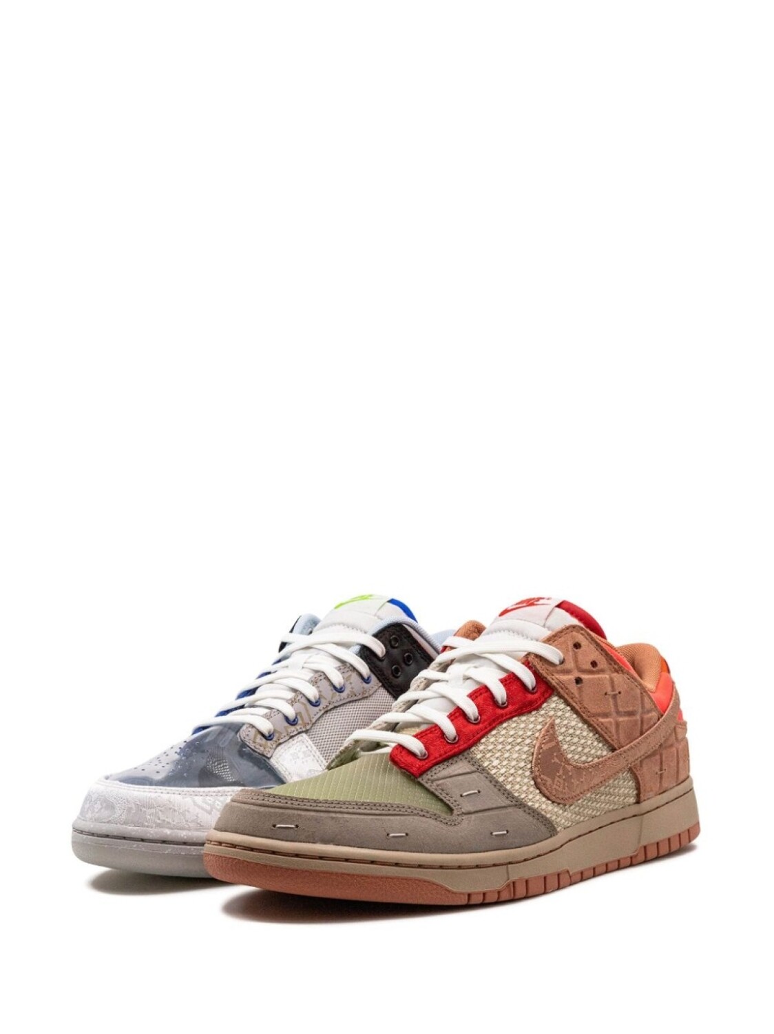 Nike кроссовки Dunk Low 'What The' из коллаборации с CLOT, нейтральный цвет — фото 4