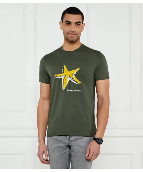 

Футболка Regular fit Emporio Armani, зеленый