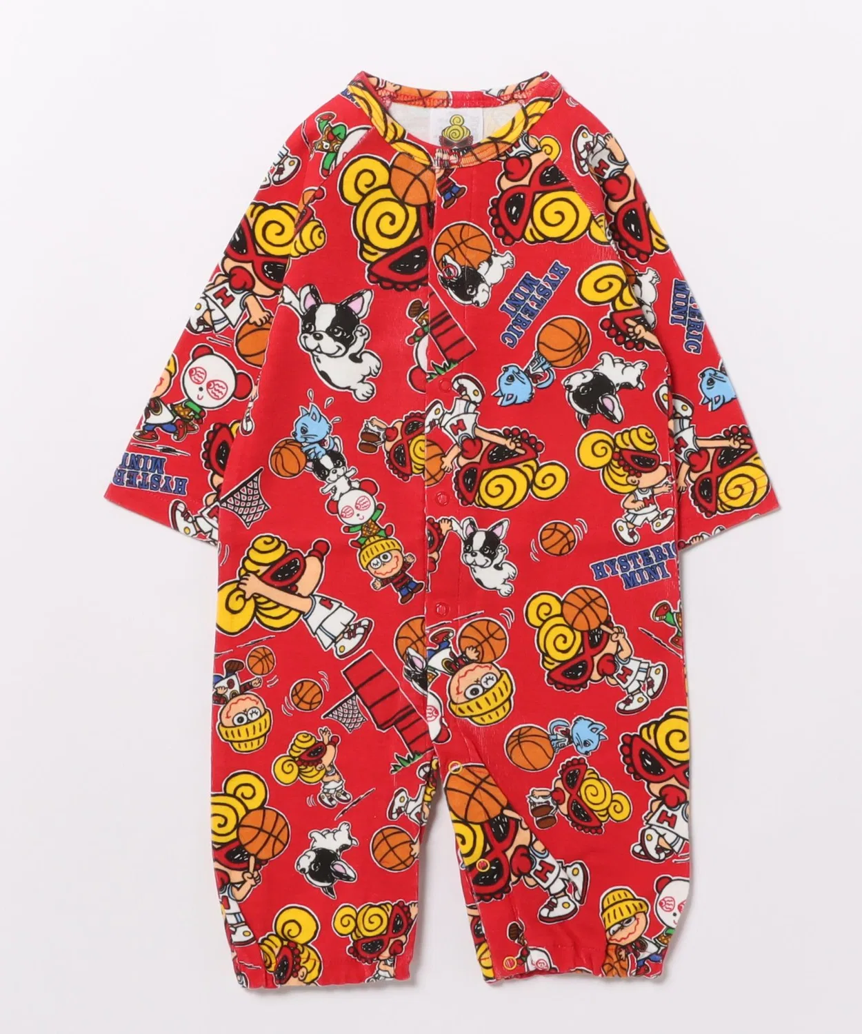 Боди 2WAY с принтом HYSTERIC MINI HOOPS, хлопок, красный