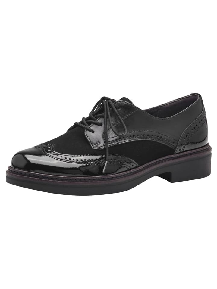 

Элегантные туфли на шнуровке Tamaris COMFORT Halbschuh, цвет black comb