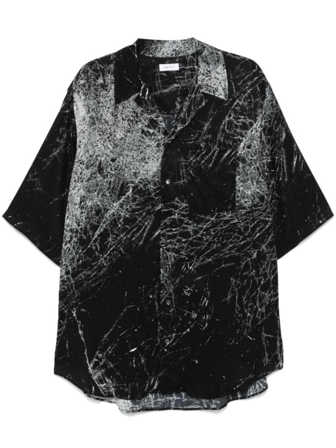 

Alexander McQueen футболка с трафаретным принтом Smashed, черный