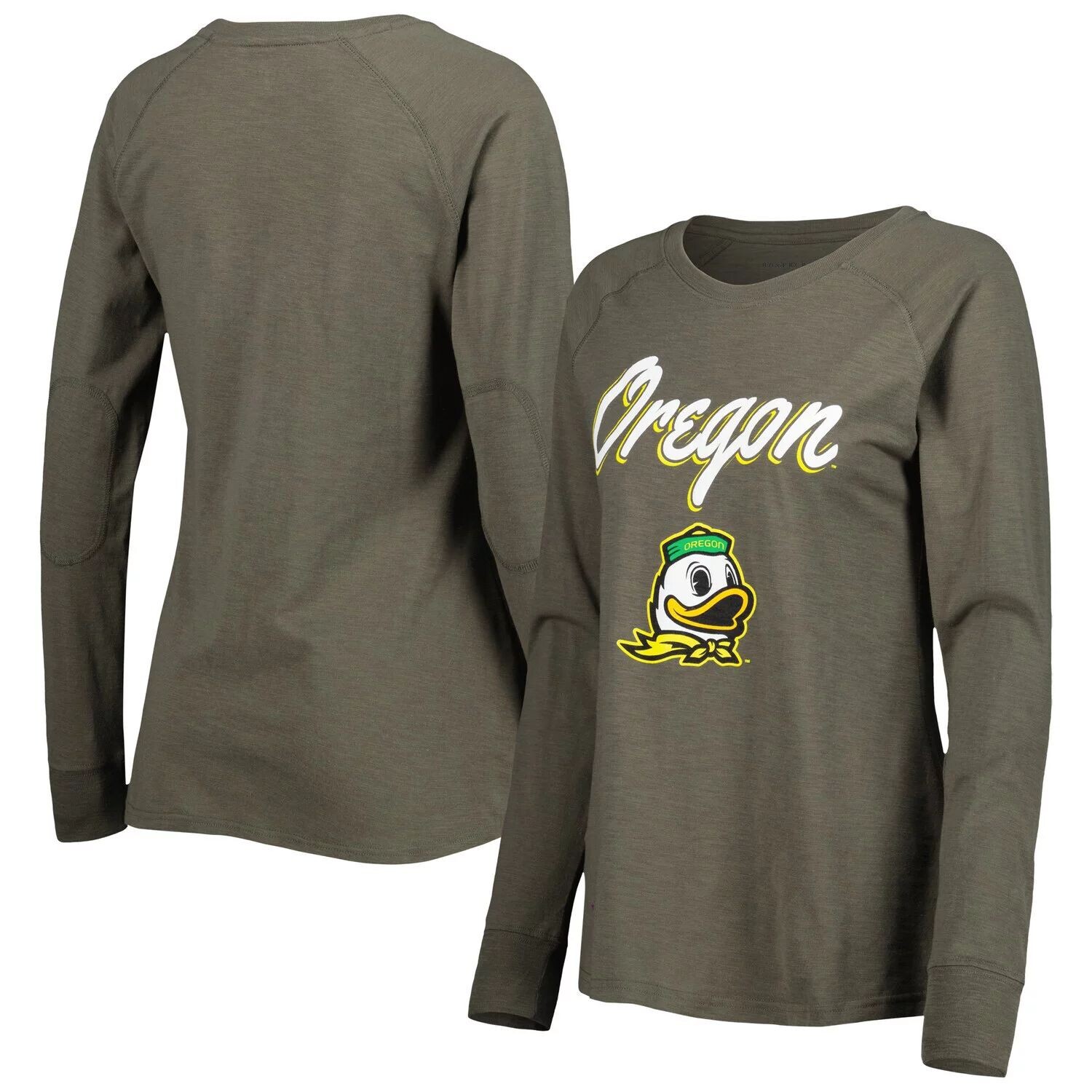 

Женская оливковая футболка Oregon Ducks Payton с нашивкой на локте Slub реглан с длинными рукавами, Зеленый, Женская оливковая футболка Oregon Ducks Payton с нашивкой на локте Slub реглан с длинными рукавами