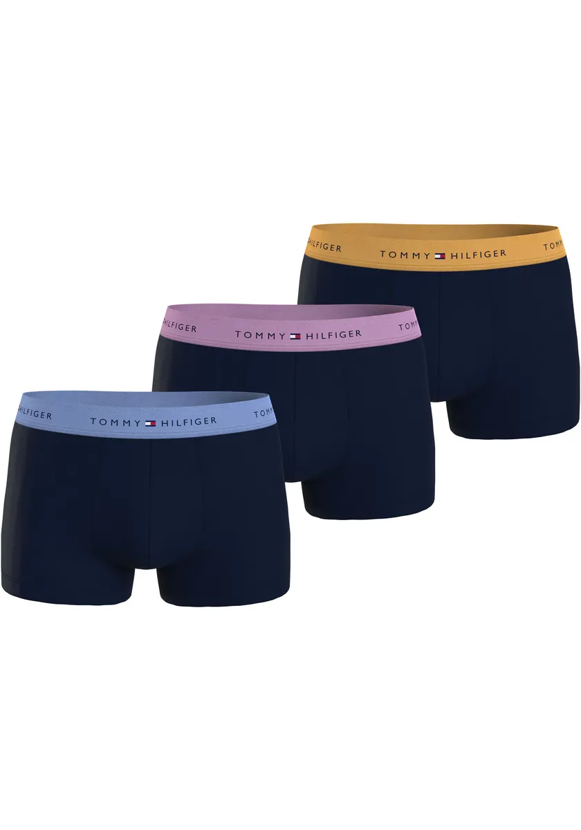 

Tommy Hilfiger Underwear Трусы "3P WB TRUNK" (3 шт. в упаковке, 3 шт. в упаковке), с эластичным поясом с логотипом, синий