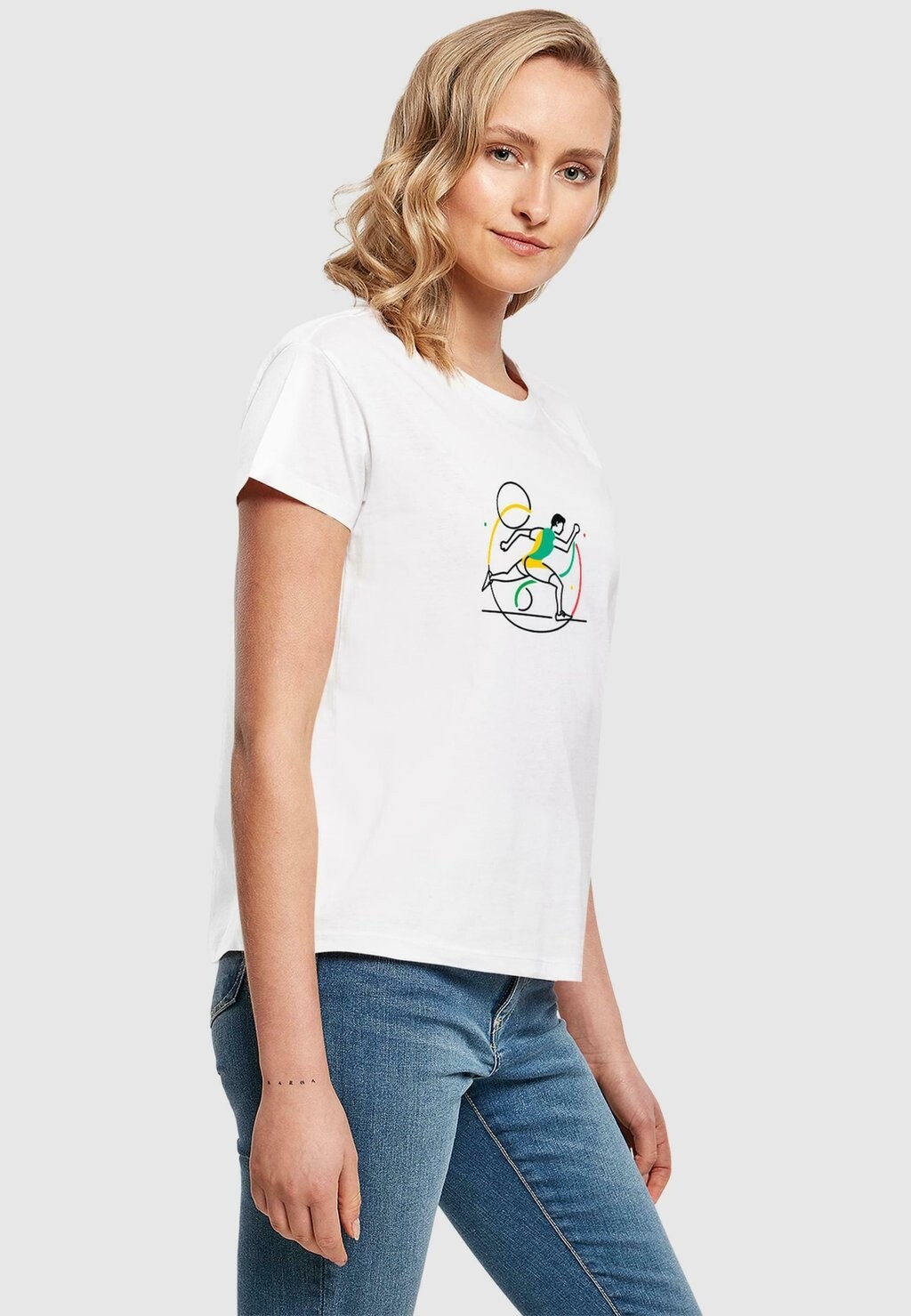 

Футболка с принтом CHAMPION TEE Merchcode, белый