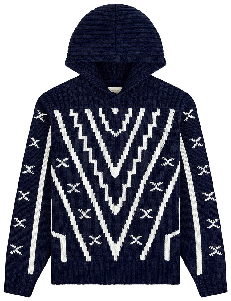 

Толстовка скандинавской вязки Aimé Leon Dore, темно-синий пиджак