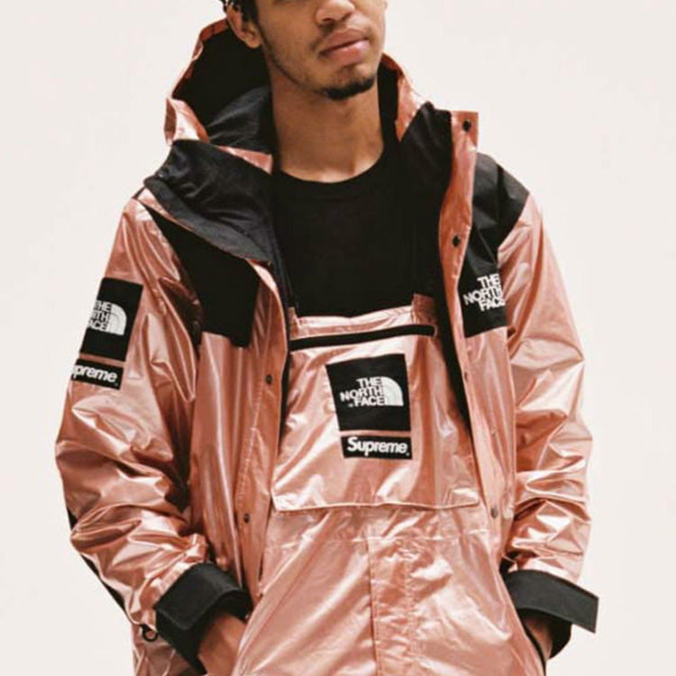 Куртка Supreme x The North Face Metallic Mountain Parka Rose Gold SUP-SS18-603, золотой — фото 4