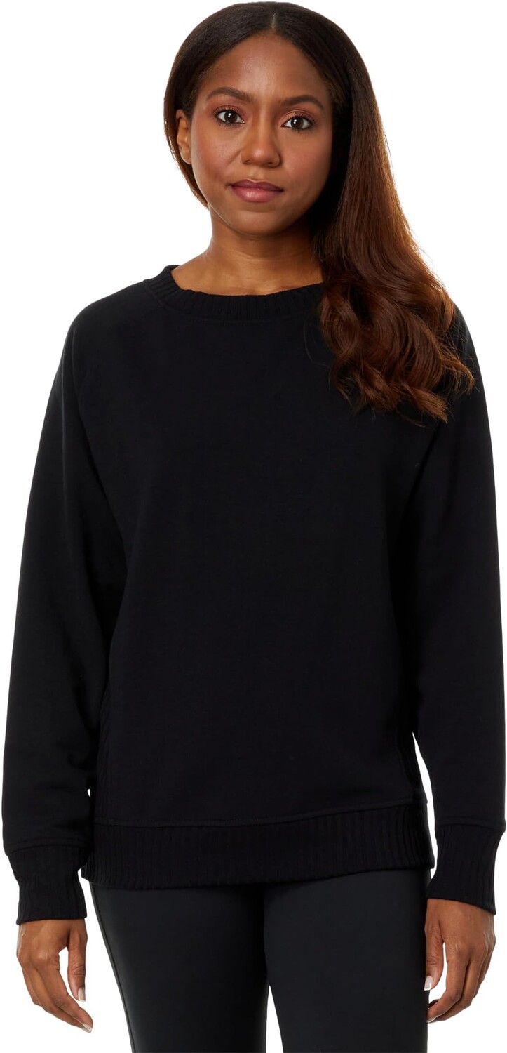 

Толстовка Jockey Active Cozy Fleece Oversized Rib Detail Crew, цвет Deep Black