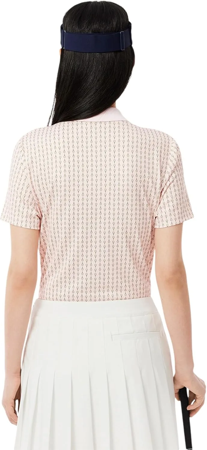 Поло Lacoste Sport Regular Fit для гольфа, UV-защита, фламинго — фото 2