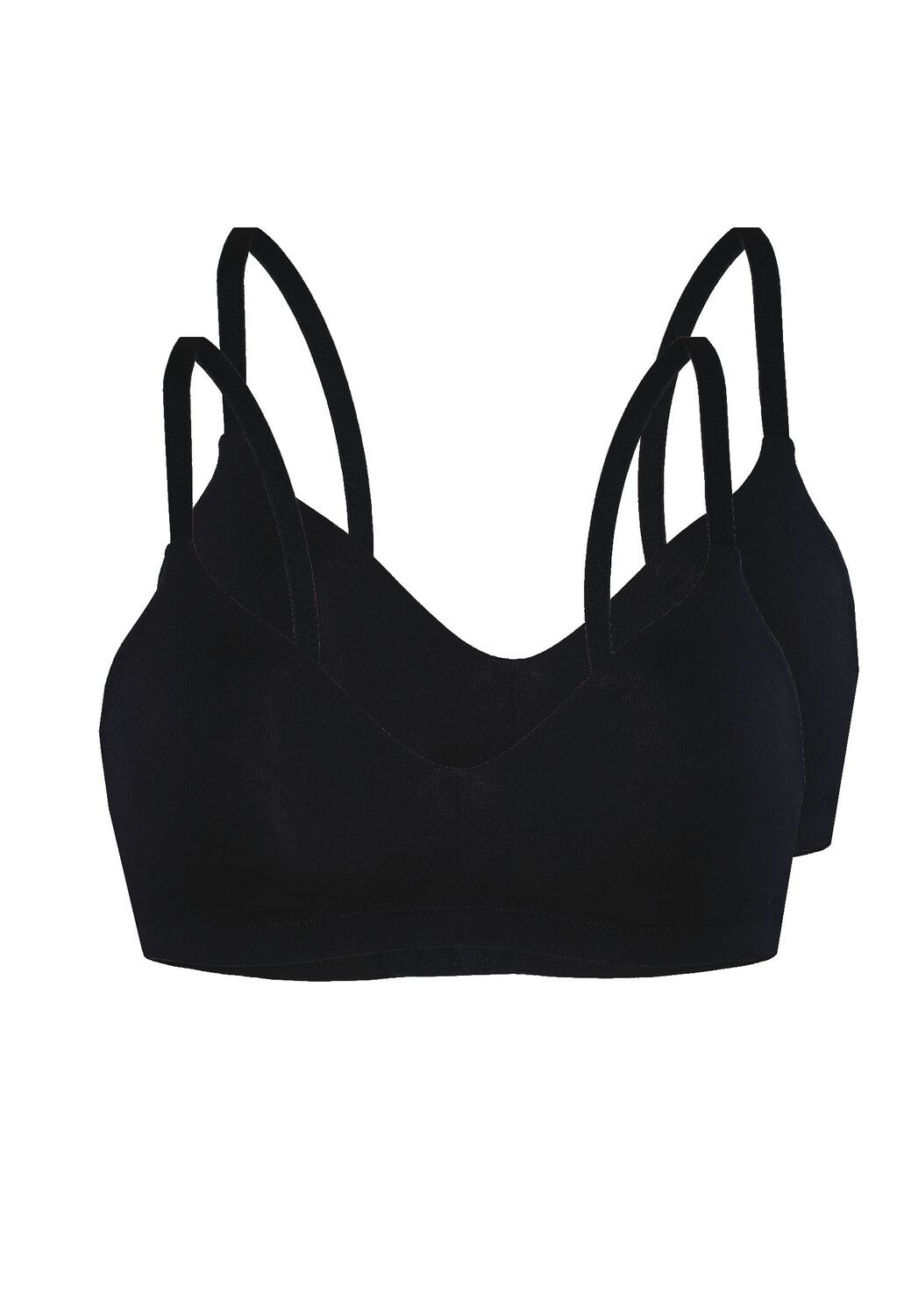 

Бюстгальтер без косточек Sassa Soft BH 2er Pack, черный