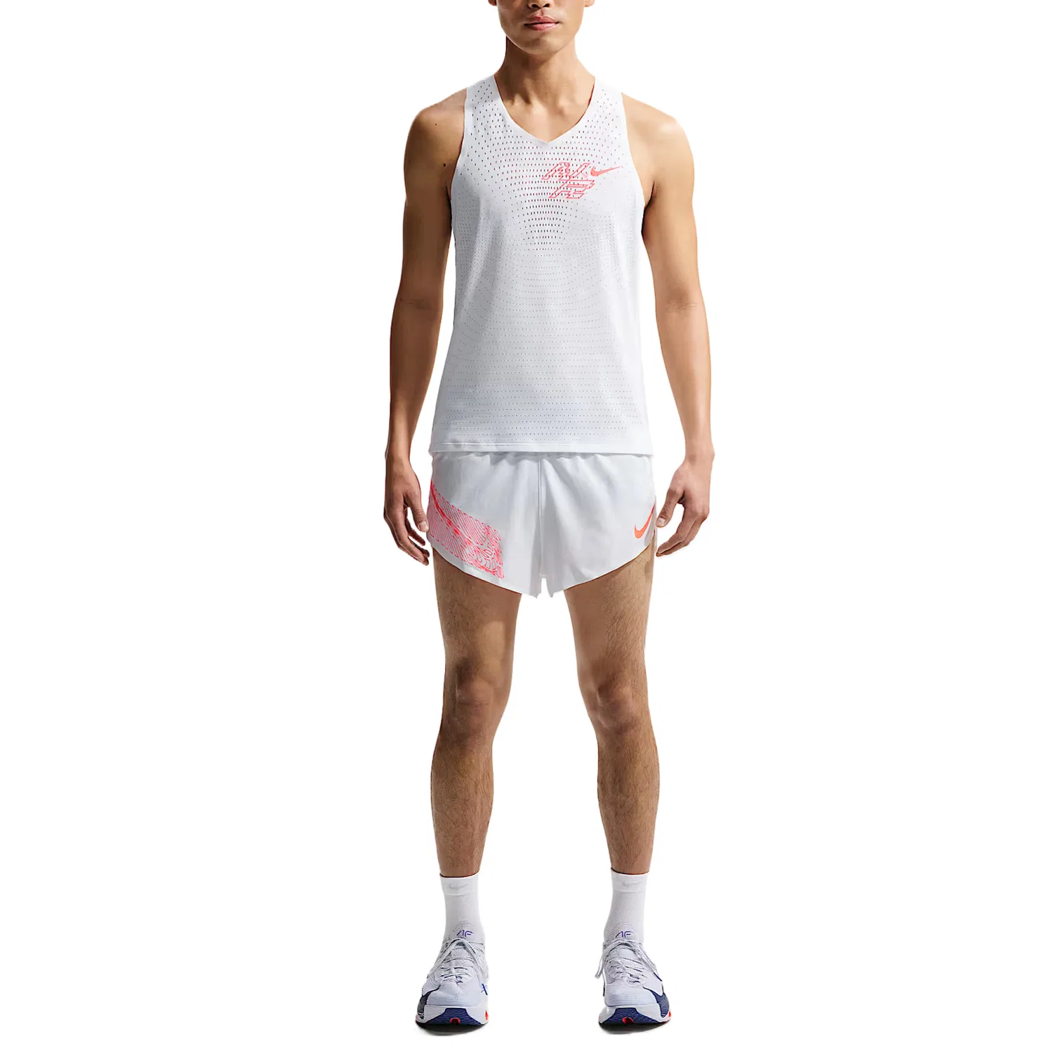Майка Nike Peak White V-образный вырез свободный крой — фото 3