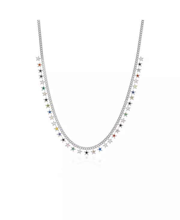 

Ожерелье с радужной звездой из стерлингового серебра Spero London, silver