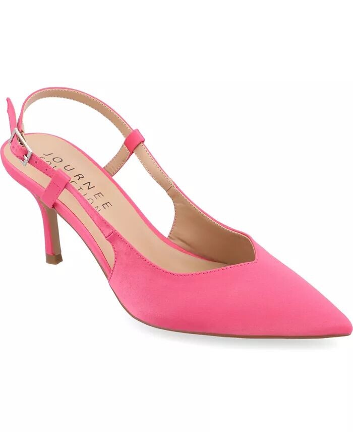 Женские туфли-лодочки Knightly Satin Slingback Journee Collection, розовый