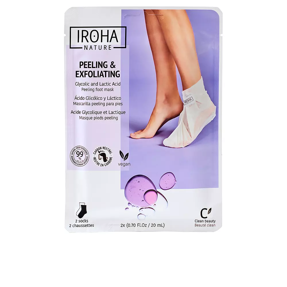 

Крем для тела Lavander foot mask socks exfoliation Iroha Nature, 1 шт.