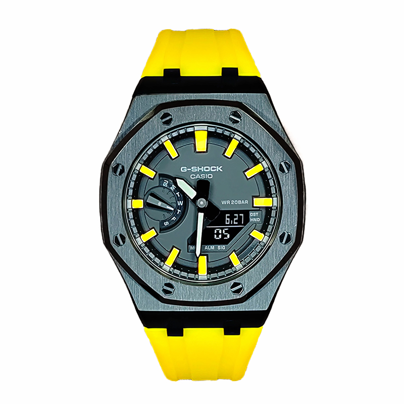 

Мужские часы CASIO Liquid Crystal/Analog Dual Display Series 44 мм черные