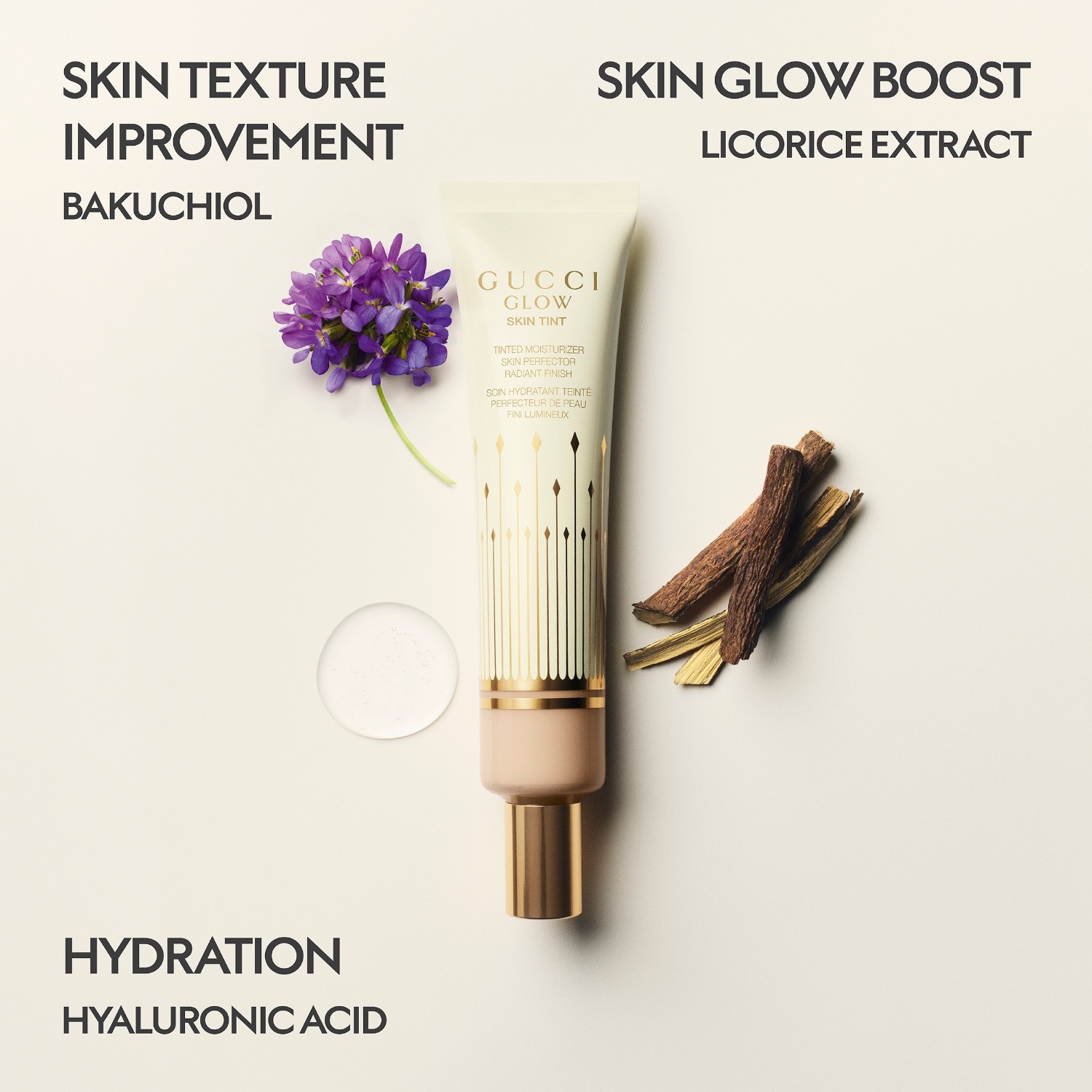 Тональный крем для лица gucci beauty cream liquid Gucci, 32 - medium, объем 30 мл — фото 4