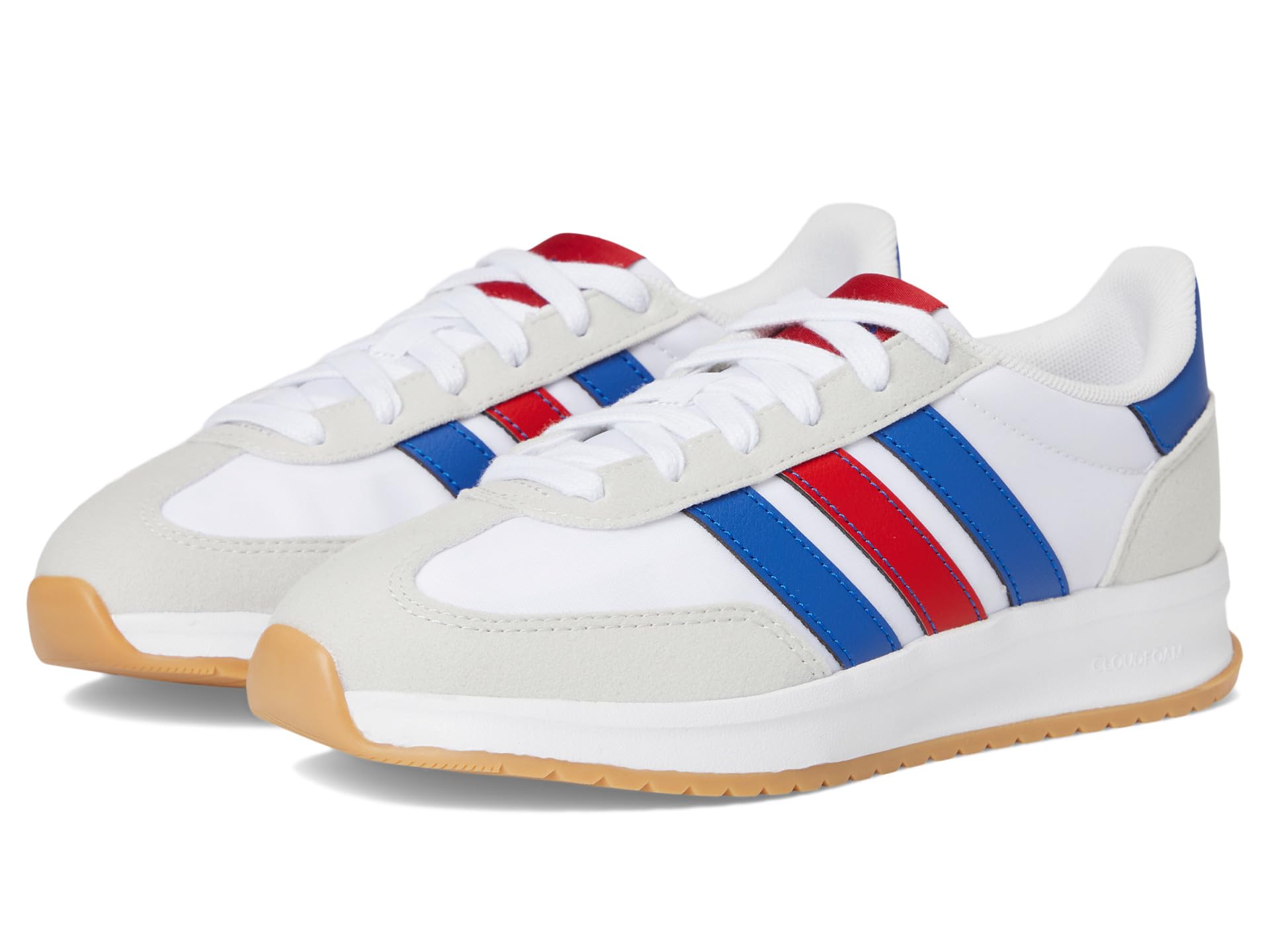 

Кроссовки Adidas Kids Run 70S 2.0 Sportswear Shoes, White/Better Scarlet/Team Royal Blue