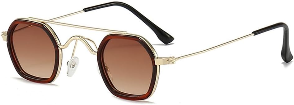 

Женские солнцезащитные очки в форме многоугольника из металла, винтажные женские солнцезащитные очки с защитой от УФ-излучения, мужские очки для вождения с защитой UV400 KTUCN, 1