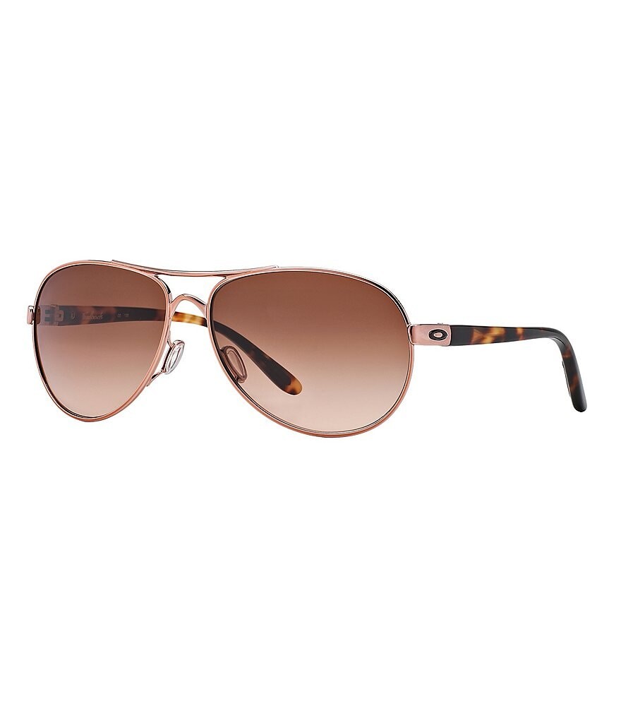 

Солнцезащитные очки-авиаторы Oakley Feedback с градиентом, розовый