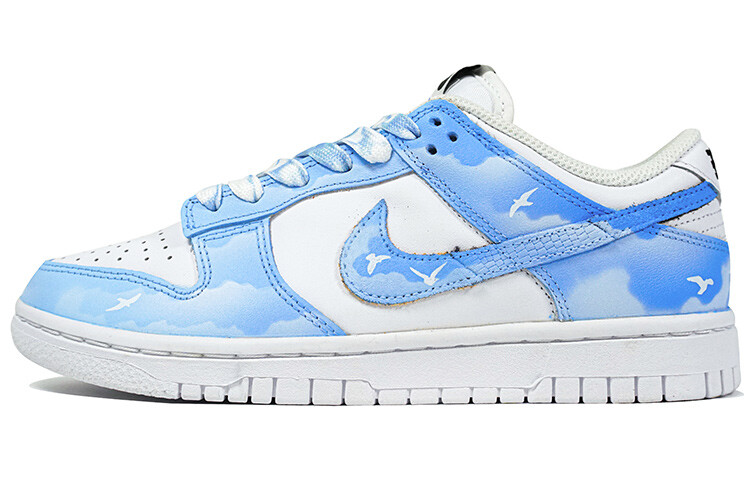 

Кроссовки Nike Dunk Skateboard Shoes Women's Low-Top Blue, Синий, Кроссовки Nike Dunk Skateboard Shoes Women's Low-Top Blue