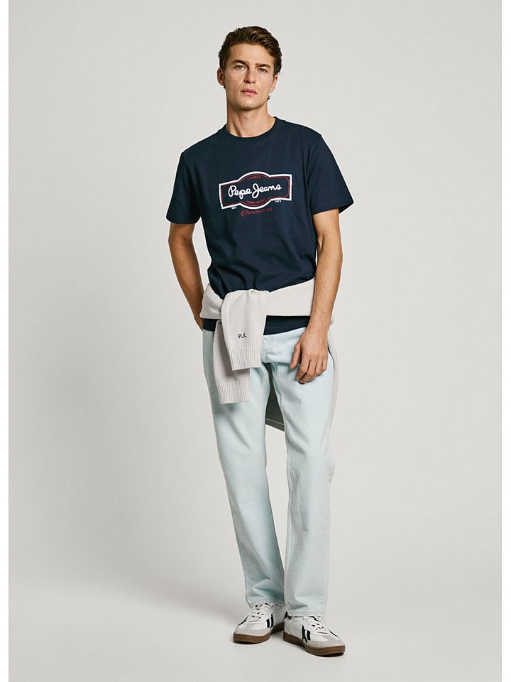 

Футболка Daxton Pepe Jeans, темно-синий