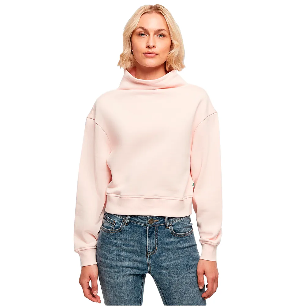 

Толстовка Urban Classics Organic Short High Neck, розовый