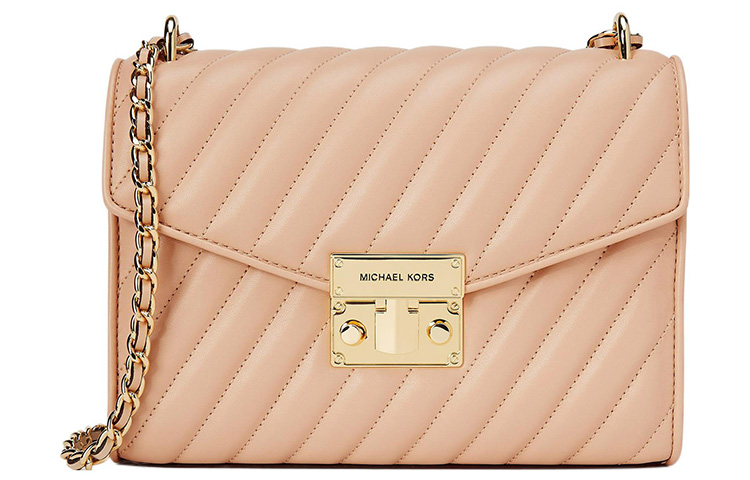 

MICHAEL KORS Женская кожаная сумка через плечо Rose, розовая