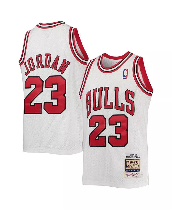 

Футболка Big Boys Michael Jordan White Chicago Bulls 1997-98 Hardwood Classics Authentic Mitchell & Ness