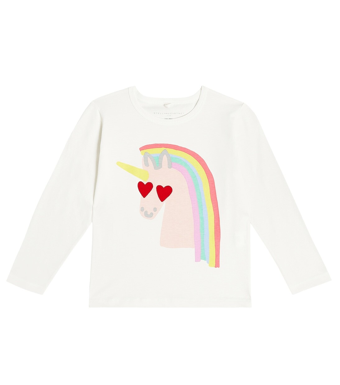 

Футболка из хлопкового джерси с принтом Stella McCartney Kids, белый