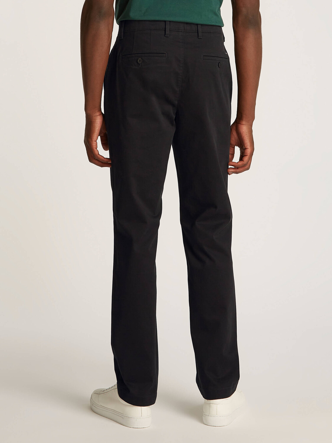 Брюки Tommy Hilfiger chino Denton Regular Fit, черный — фото 3