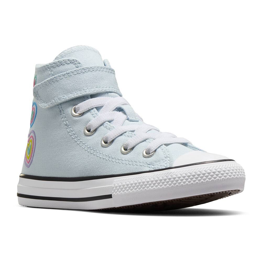 

Легкие туфли Converse Chuck Taylor All Star для девочек с нашивкой в ​​виде сердечка для маленьких девочек, цвет Winter Slay