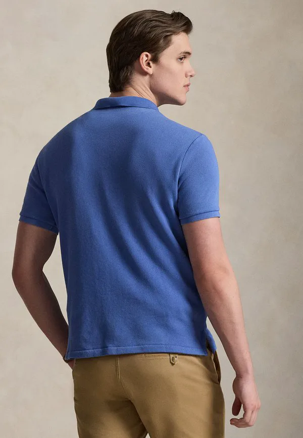 Рубашка поло из французского махрового трикотажа Polo Ralph Lauren, Modern Royal — фото 3
