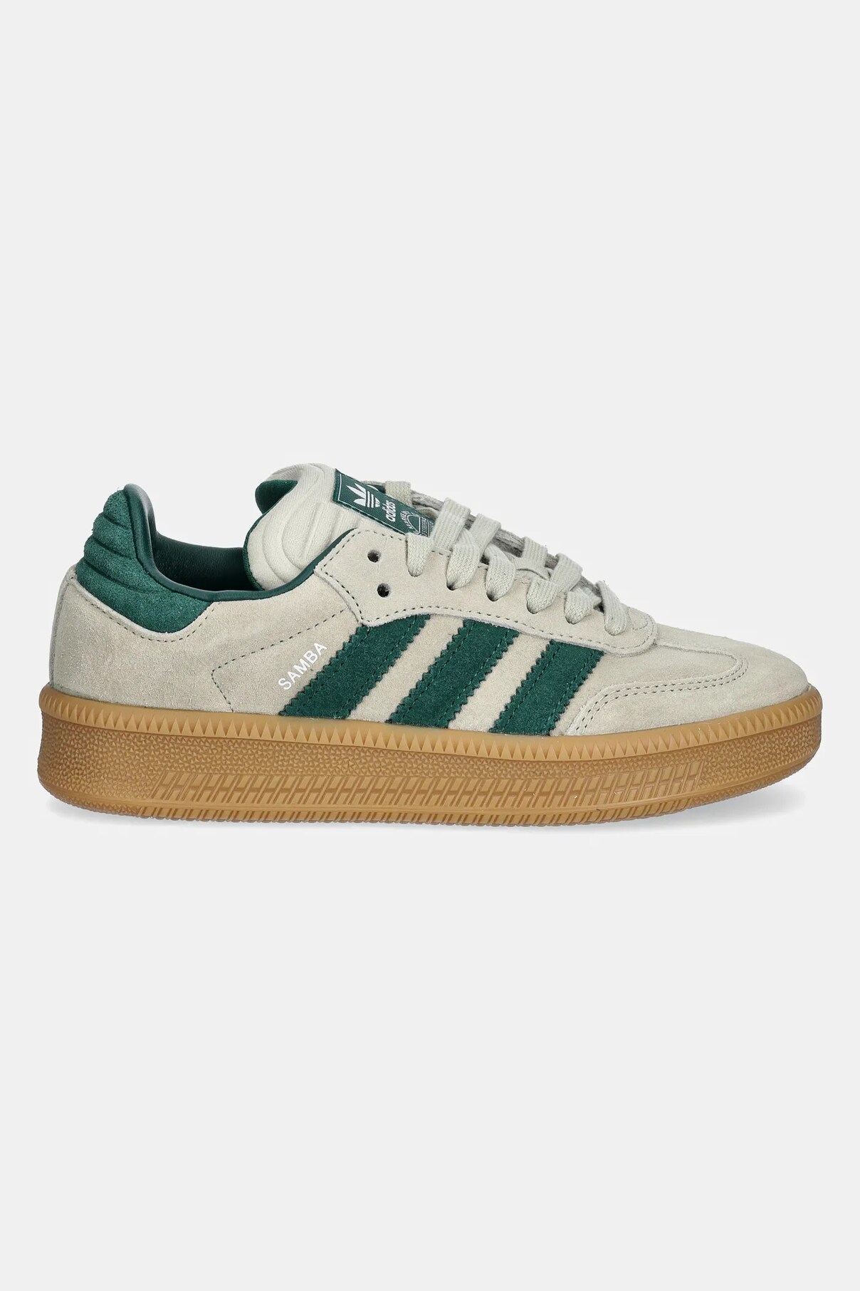 Кроссовки SAMBA XLG из замши Adidas Originals, зеленый — фото 3