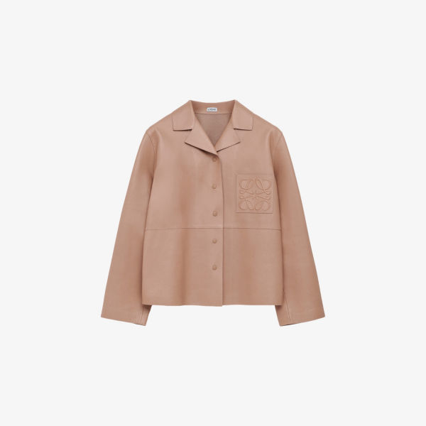 

Кожаная рубашка с длинным рукавом Anagram-Pocket Loewe, бежевый