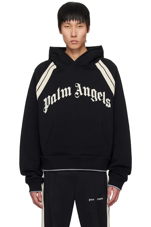 

Куртка с логотипом изогнутым по контуру Palm Angels, мультиколор