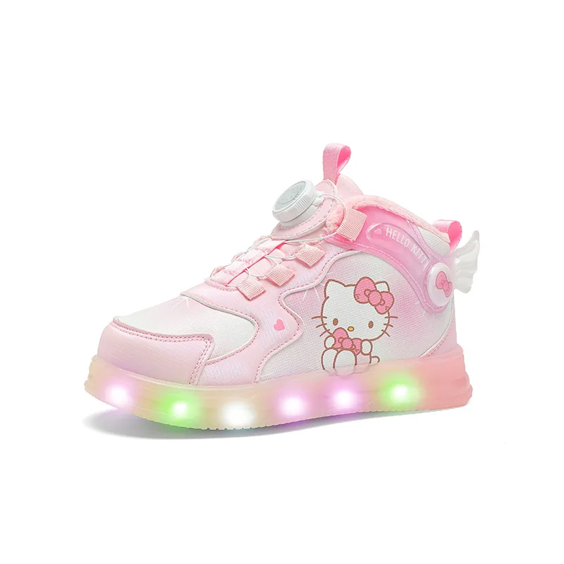 Hello Kitty кроссовки высокие с амортизацией, терморегуляцией и износостойкостью Sanrio, Hello Kitty-Pink — фото 3