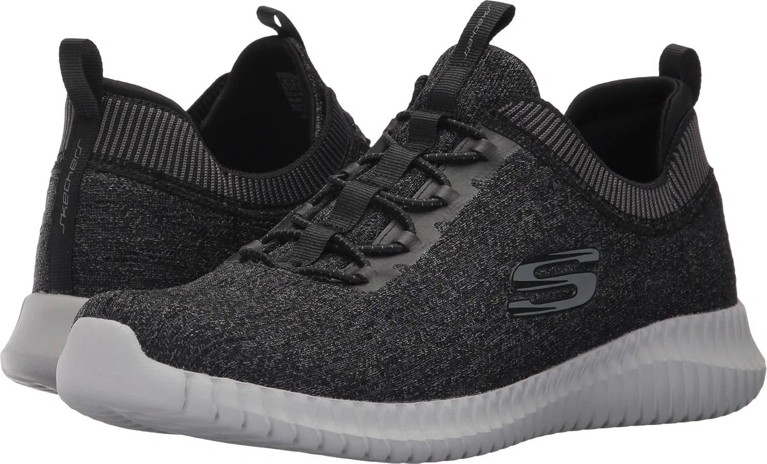 Мужские слипоны SKECHERS Dynamight 2.0-Eye to Eye-52642, черные, размер 39.5 EU — фото 3