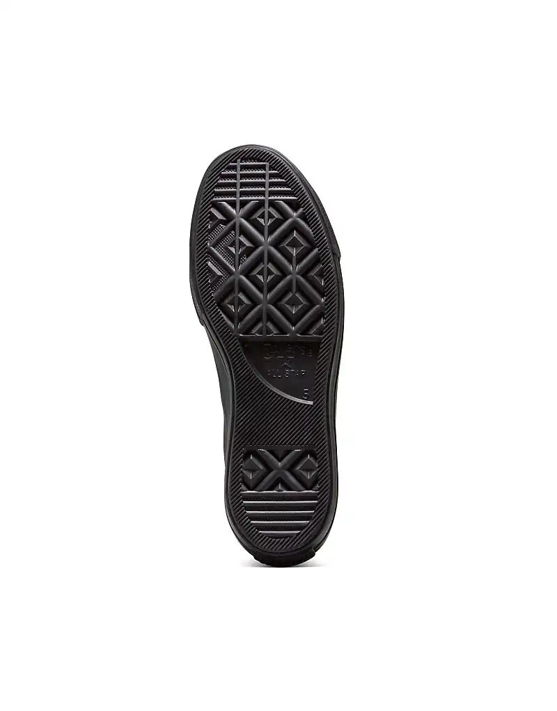 Кожаные кеды Converse Chuck Taylor All Star Lift на платформе в цвете черный/черный/черный — фото 4