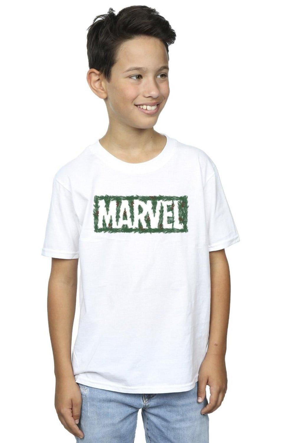 

Футболка с логотипом Holly Marvel, белый