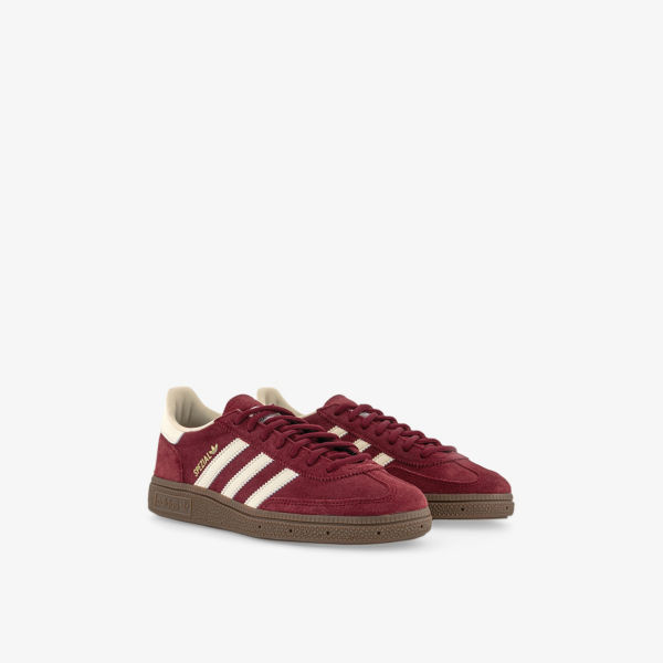 Кроссовки замшевые Adidas Handball Spezial, бордовый — фото 3