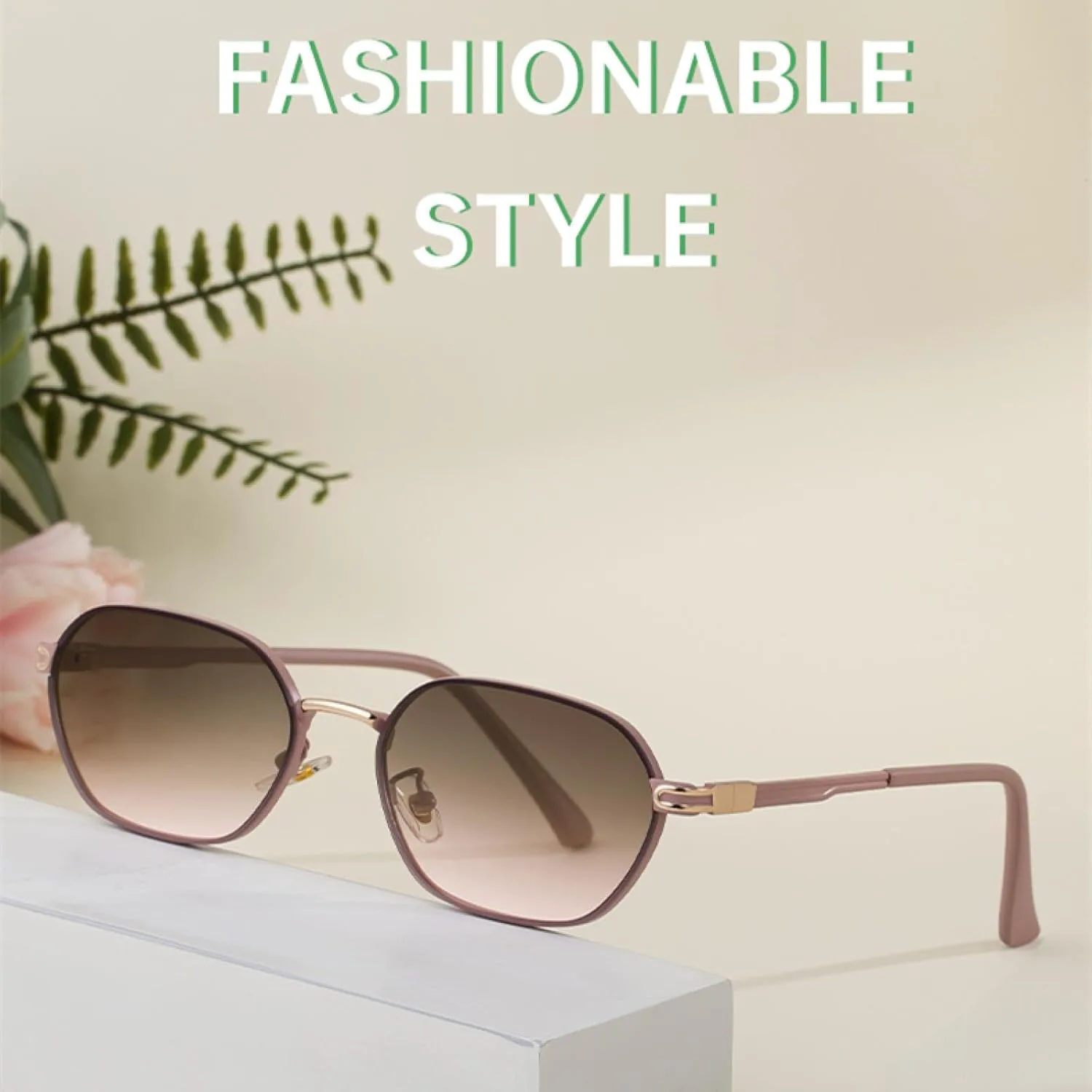 

Женские солнцезащитные очки в стиле панк, прямоугольные, в роскошной винтажной металлической оправе, стимпанк, защита от УФ-излучения UV400 TVTBBVV, C5goldorange