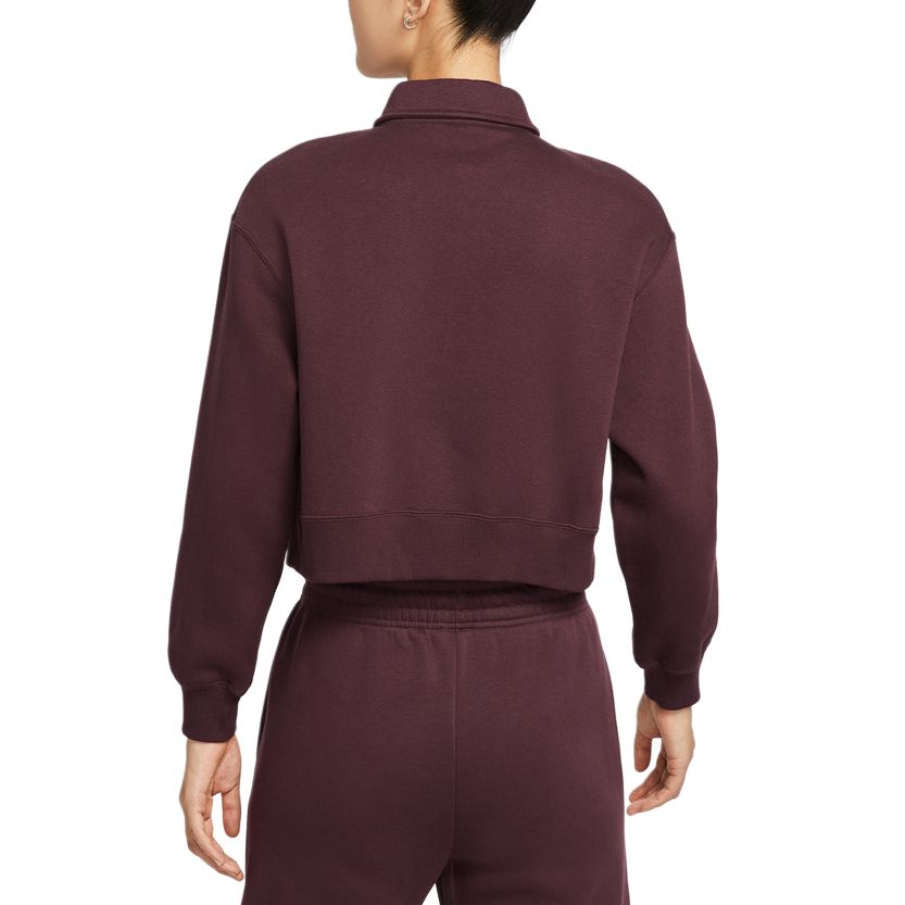 Спортивный свитшот с воротником PHNX для женщин Nike, Burgundy — фото 3