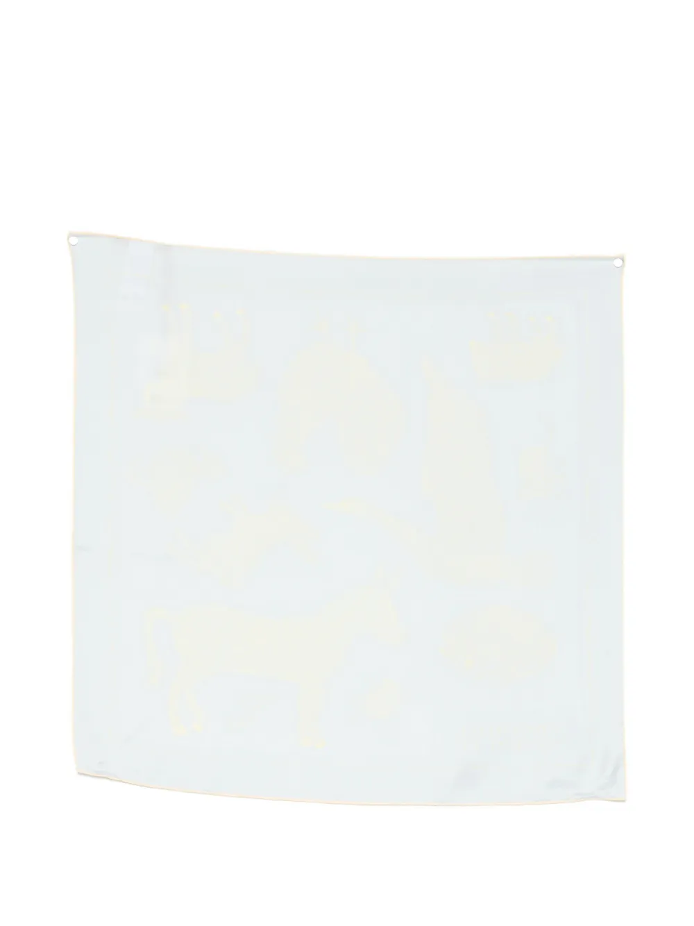 

Квадратный шарф с анималистичным принтом Paysan Jacquemus, синий