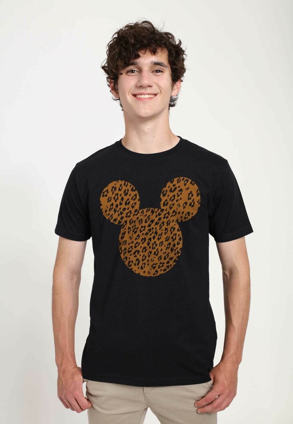 

Футболка с принтом DISNEY CLASSIC MICKEY CHEETAH MOUSE UNISEX Disney, черный